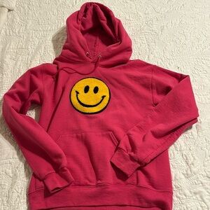 Cut & Cropped happy face hoodie size small